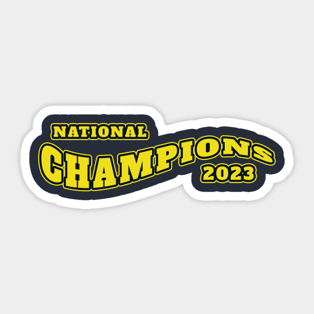 National Champs 2023 | Michigan Sticker by elmejikono